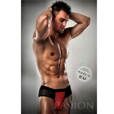 Boxer aperto con perizoma rosso Passion Lingerie S/M